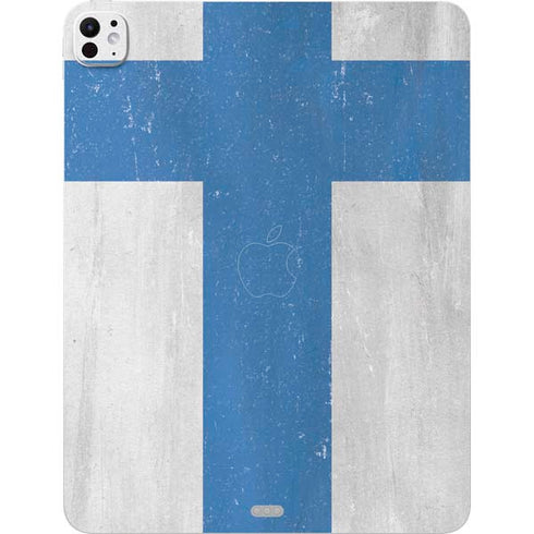 Finland Flag Distressed iPad Pro 13in M4 (2024) Skin